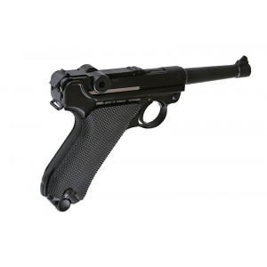 Страйкольный пистолет P08 replica, СО2, металл, Блоу Бэк (KWC)